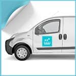 Furgoneta pequeña-Puerta piloto copiloto-Impresión