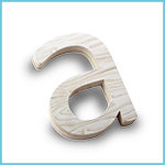 Letras de musgo - Tipo de madera - Abedul