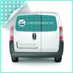 Vinilos personalizados furgonetas - Ventana trasera - Microperforado